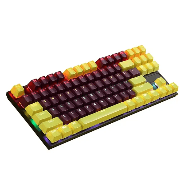 NOVA K400 (Noir/Jaune) – NK87 Clavier Mécanique Gamer – 87 Touches – TKL – RGB – NEUF