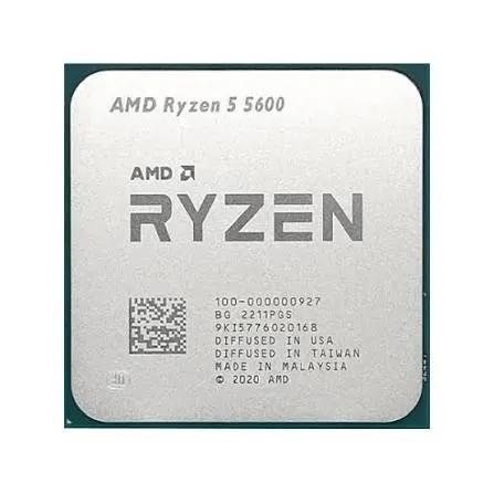 AMD Ryzen 5 5600 (3.5 GHz / 4.4 GHz) Tray | 6 Cores / 12 Threads | AM4 | 35MB Cache | 65W TDP | 7nm