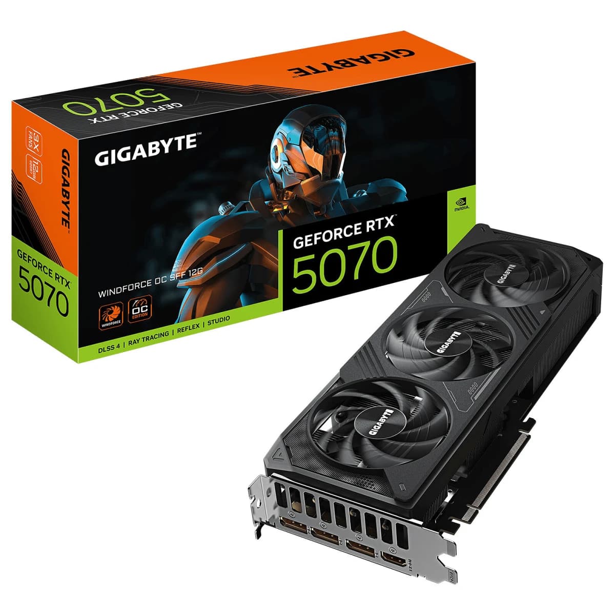 Gigabyte GeForce RTX 5070 WINDFORCE OC SFF 12GB | 12GB GDDR7 | NVIDIA Blackwell | DLSS 4 | Ray Tracing | SFF-Ready