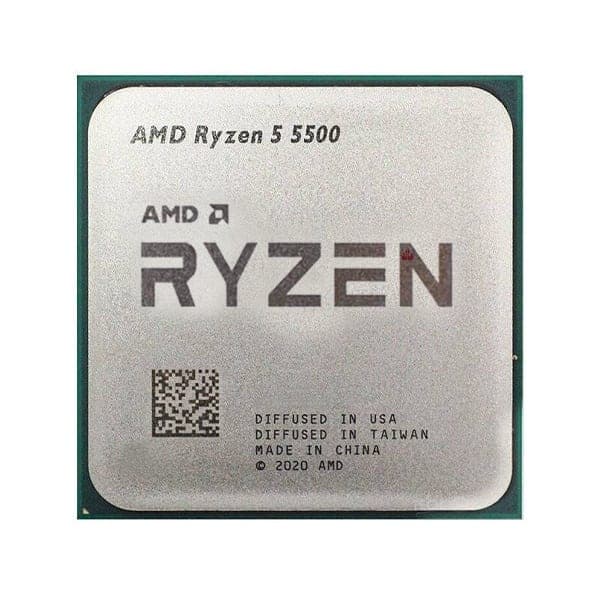 AMD Ryzen 5 5500 (3.6 GHz / 4.2 GHz) TRAY | 6 Cores / 12 Threads | AM4 | 19MB GameCache | 65W TDP