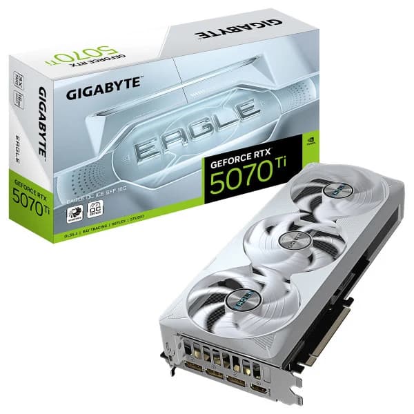 Gigabyte GeForce RTX 5070 Ti EAGLE OC ICE SFF 16G | 16GB GDDR7 | PCIe 5.0 - Gigabyte Components