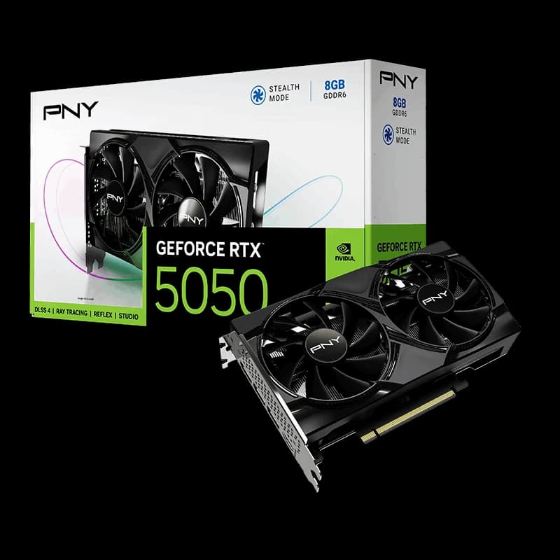 PNY GeForce RTX 5050 | 8GB GDDR6 | PCIe 5.0 | BOX - PNY Components