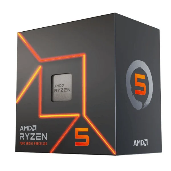 AMD Ryzen 5 7600 - Wraith Stealth - 3.8 GHz / 5.1 GHz, 6 Cores, AM5 Tray