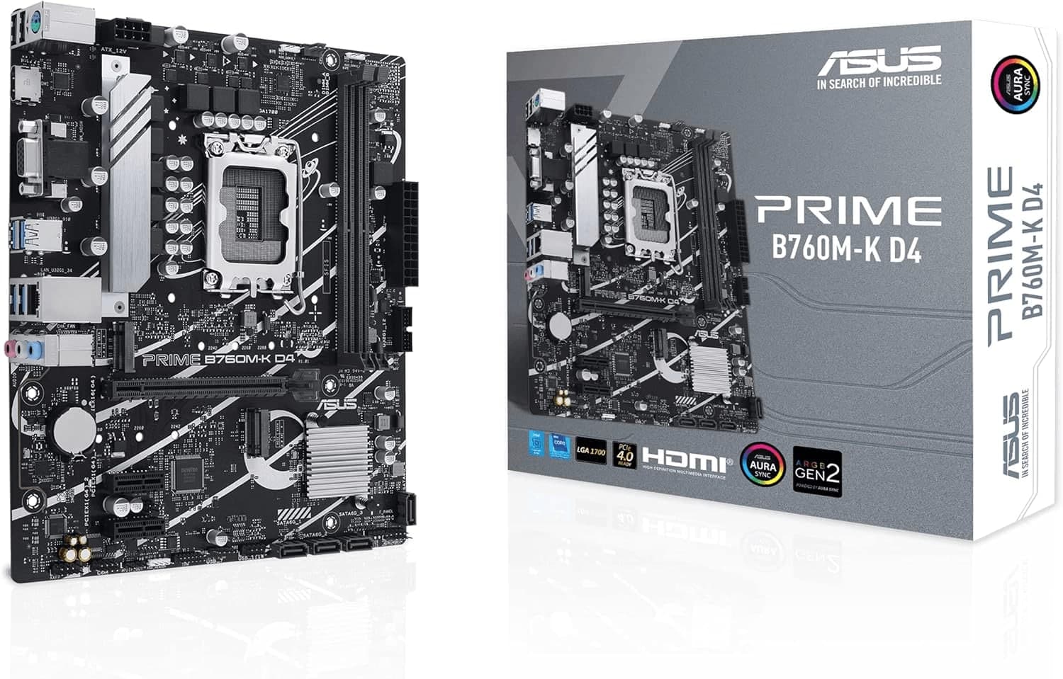 ASUS Prime B760M-K D4 – mATX, LGA 1700, DDR4
