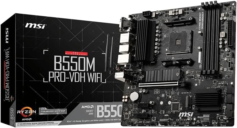 MSI B550M PRO-VDH – AM4, mATX, DDR4