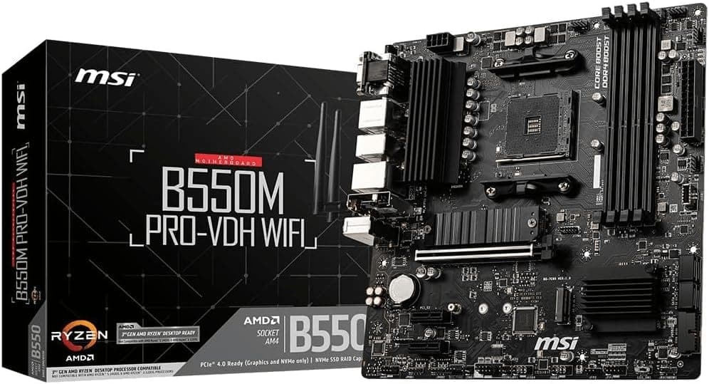 MSI B550M PRO-VDH – AM4, mATX, DDR4