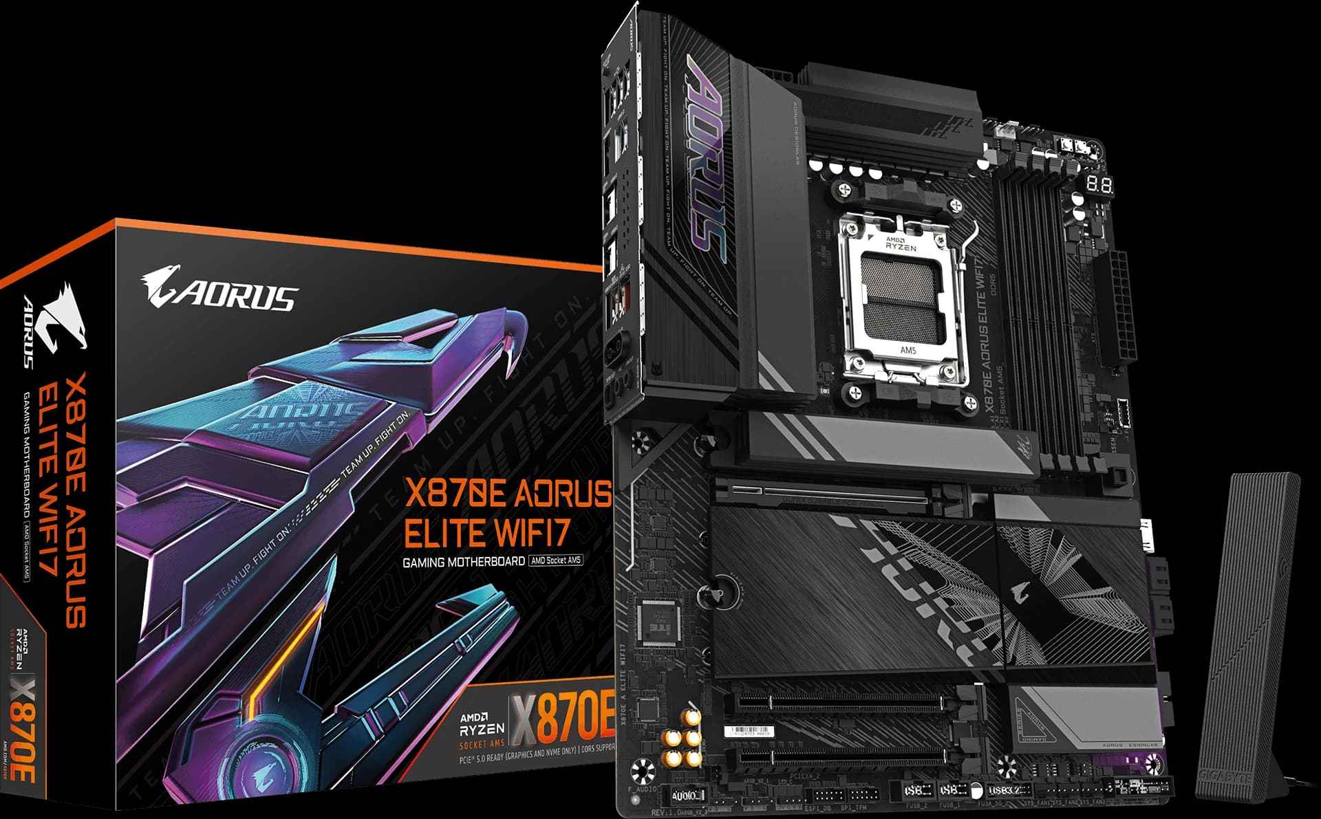 Gigabyte X870 AORUS ELITE WIFI7 – AM5, DDR5, PCIe 5.0