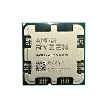 AMD Ryzen 5 7600X3D | TRAY | 6 Cores / 12 Threads | AM5 | 96MB 3D V-Cache | 5.0 GHz | Zen 4 | DDR5 | PCIe 5.0