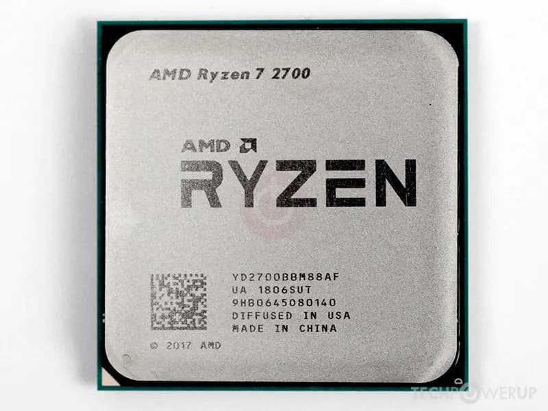 AMD Ryzen 7 2700 Tray (3.2 GHz) | 8 Cores / 16 Threads | AM4 | 16MB L3 Cache | 65W TDP