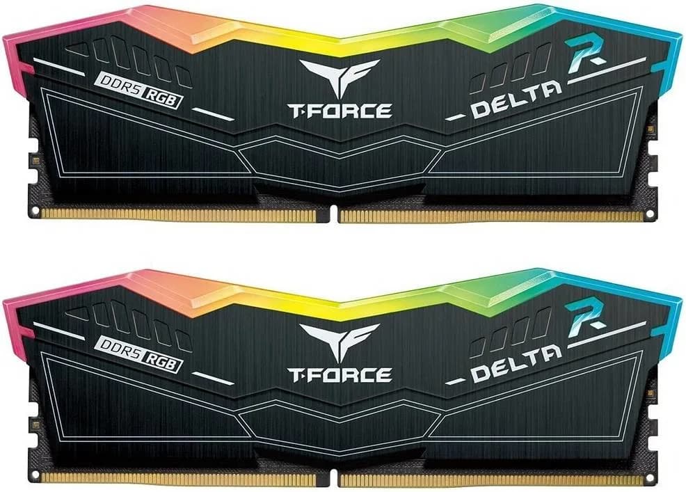 TEAMGROUP T-FORCE DELTA RGB 32GB (2x16GB) DDR5 6400MHz CL40 RAM | RGB | NEW