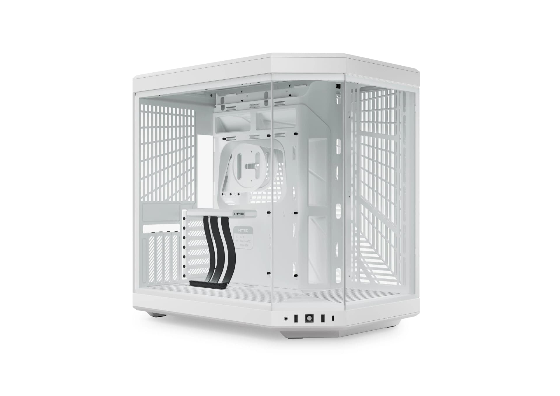 HYTE Y70 | White | Panoramic Case | Mid Tower | Tempered Glass | NEW