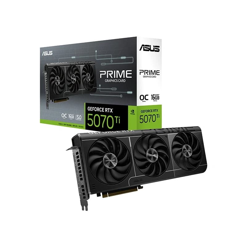 ASUS Prime GeForce RTX 5070 Ti OC | 16GB GDDR7 | PCIe 5.0 | BOX - ASUS Components
