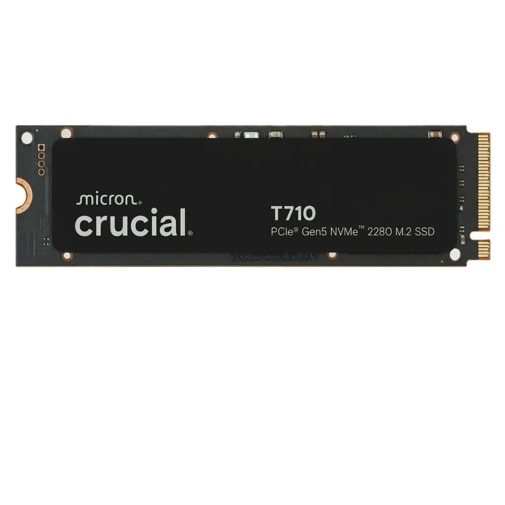 Crucial T710 4TB NVMe PCIe Gen5 M.2 2280 SSD - Crucial SSD Drives (M.2 & SATA)