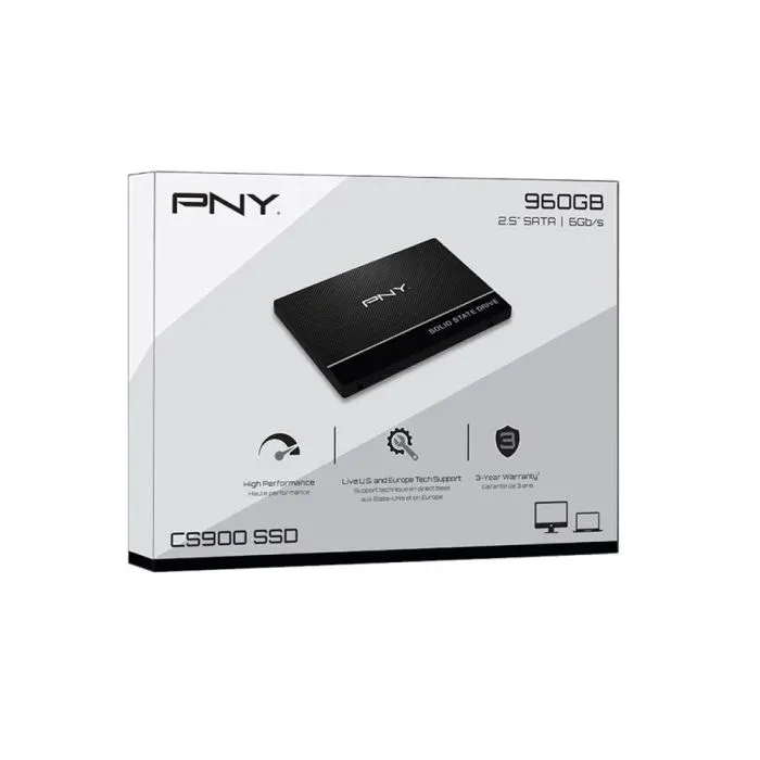 PNY CS900 960GB SSD SATA III 2.5" - PNY SSD Drives (M.2 & SATA)