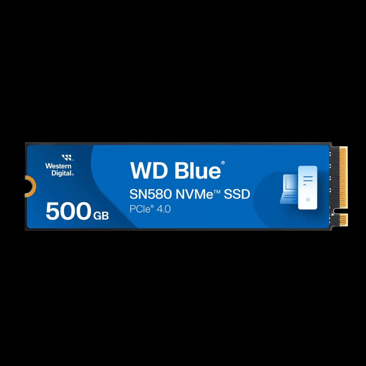 WD Blue SN580 500GB PCIe Gen4 x4 NVMe M.2 2280 SSD - Western Digital SSD Drives (M.2 & SATA)