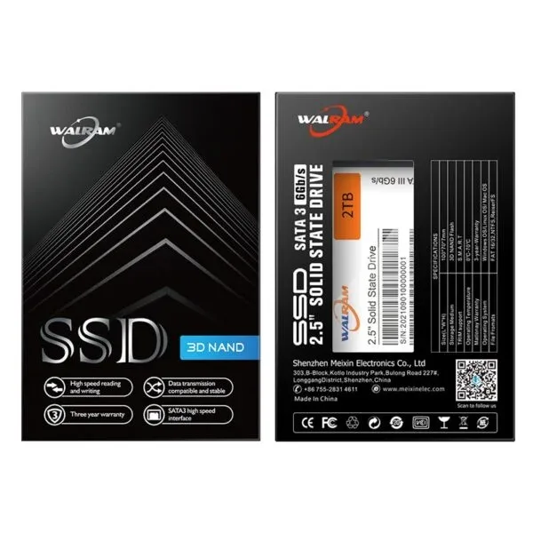 WALRAM 512GB SSD 2.5" SATA III 6Gb/s 3D NAND - WALRAM SSD Drives (M.2 & SATA)
