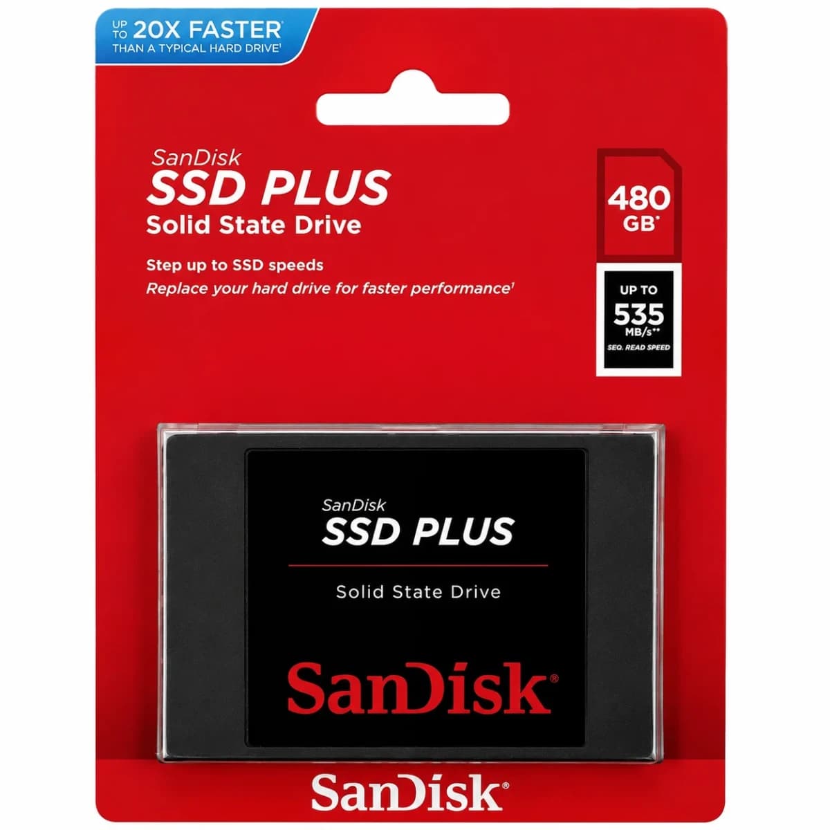 SanDisk SSD Plus 480GB SATA III 2.5" - SanDisk SSD Drives (M.2 & SATA)