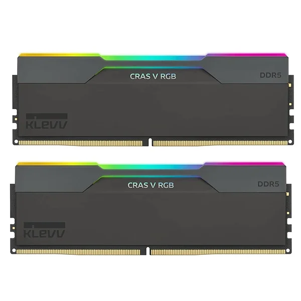 KLEVV CRAS V RGB 32GB (16GB × 2) DDR5 6000MT/s CL30 Noir - KLEVV DDR5 RAM