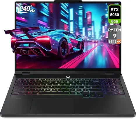 LENOVO LEGION PRO 5 16ADR10, Ryzen 9 8940HX, RTX 5060 8GB, 32GB DDR5 5600MHz, 1TB NVMe, WQXGA 240Hz - LENOVO Gaming Laptops