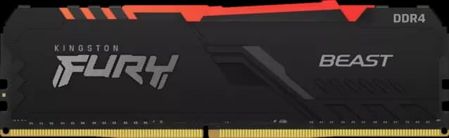 Kingston HyperX Fury RGB 8GB (1x8GB) DDR4 2666MHz CL16 UDIMM - Kingston DDR4 RAM