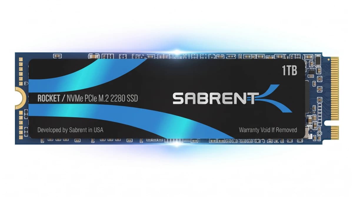 Sabrent Rocket 1TB NVMe PCIe Gen3 x4 M.2 2280 SSD - Sabrent SSD Drives (M.2 & SATA)