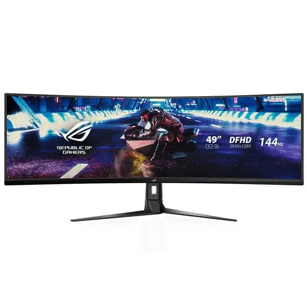 ASUS ROG Strix XG49V 49" Super UltraWide 144Hz Curved – 32:9 – 3840×1080 – Adaptive-Sync – HDR400 – OCCASION