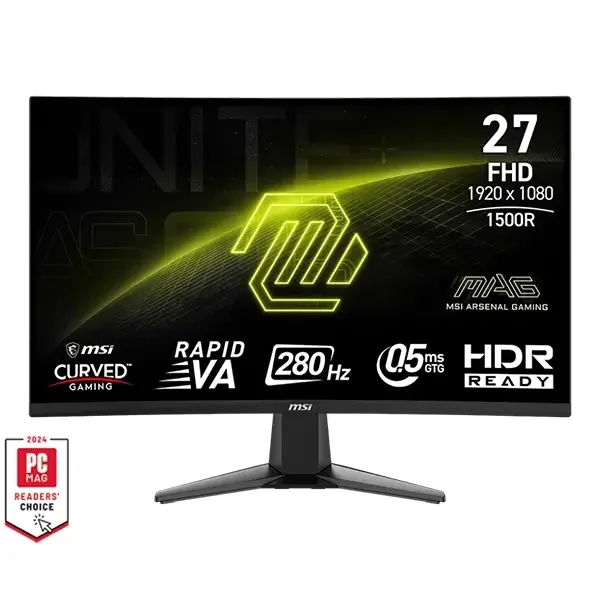 MSI MAG 276CXF | 27″ Curved FHD | 280Hz | 0.5ms | Rapid VA | Adaptive-Sync | NEUF